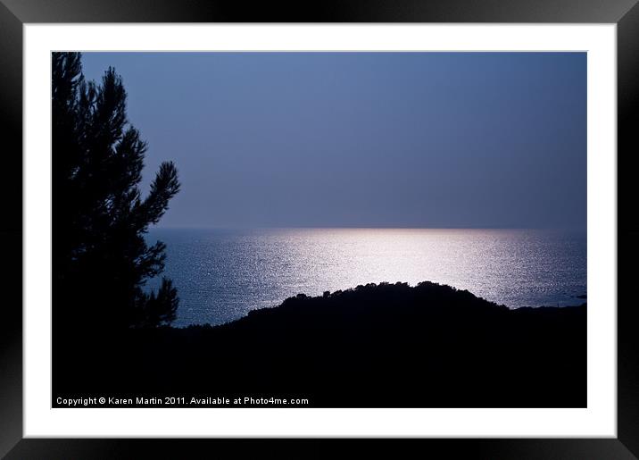 Ionian Peace Framed Mounted Print by Karen Martin