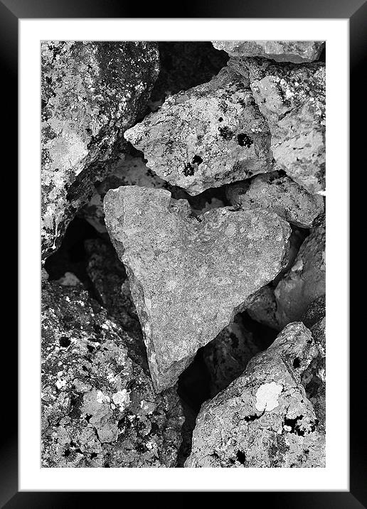 True loves stone Framed Mounted Print by Craig Coleran