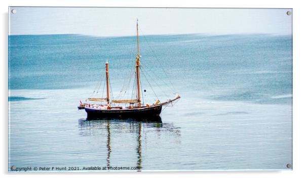 Queen Galadriel At Anchor Acrylic by Peter F Hunt