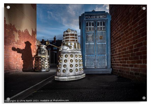Dalek invasion of Planet Earth Acrylic by Chris North