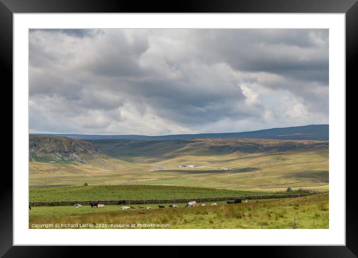 Towards Cronkley and Widdybank, Teesdale (1) Framed Mounted Print by Richard Laidler