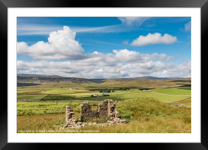 Towards Cronkley and Widdybank, Teesdale (2) Framed Mounted Print by Richard Laidler