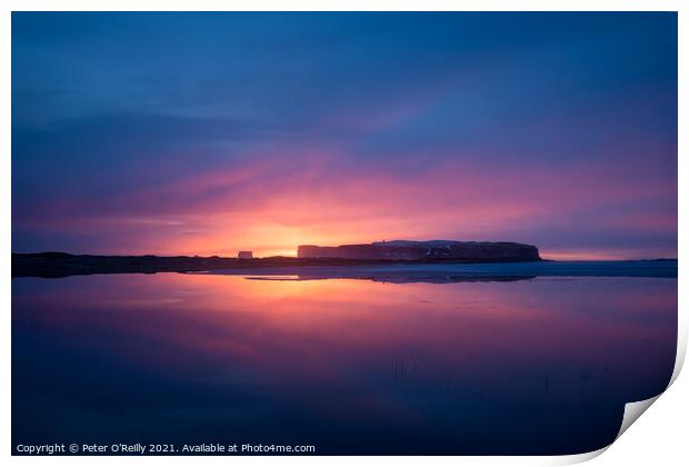 Iceland Sunset Print by Peter O'Reilly