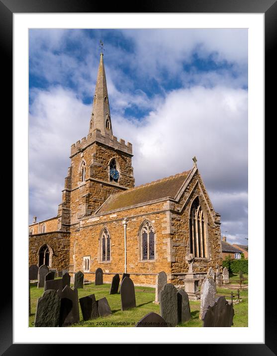 All Saints Church, Somerby, Leicestershire Framed Mounted Print by Photimageon UK