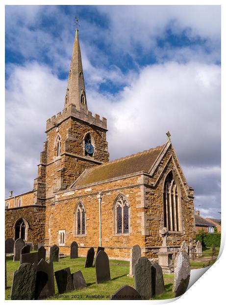 All Saints Church, Somerby, Leicestershire Print by Photimageon UK