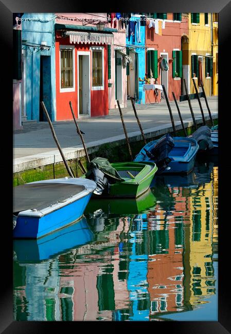 Burano, Venice Lagoon, Italy   Framed Print by Navin Mistry