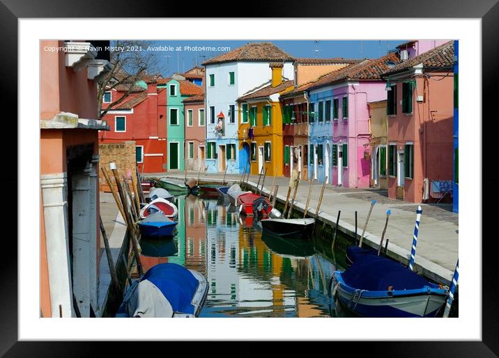 Burano, Venice Lagoon, Italy   Framed Mounted Print by Navin Mistry