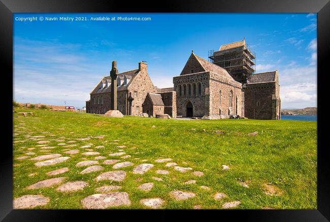 Iona Abbey, Inner Hebrides, Scotland Framed Print by Navin Mistry