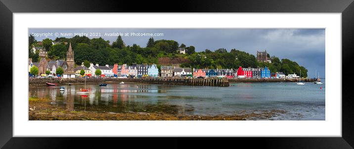 Tobermory, Isle of Mull, Scotland  Framed Mounted Print by Navin Mistry