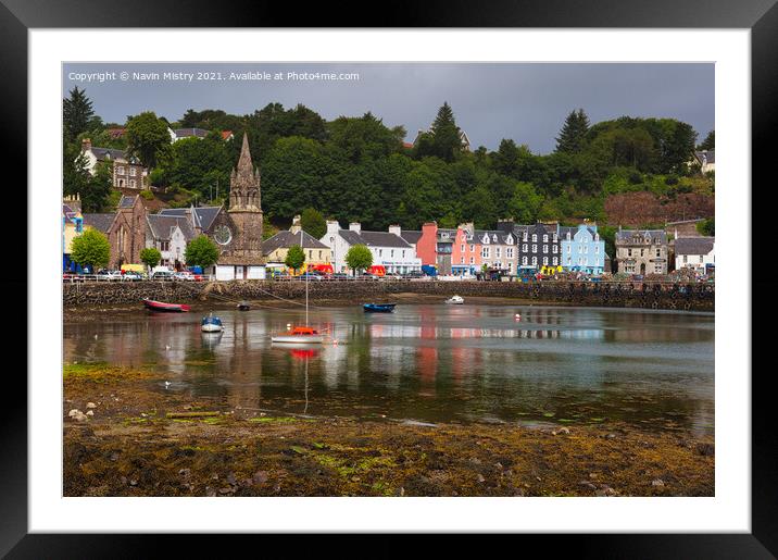 Tobermory Harbour, Island of Mull, Scotland Framed Mounted Print by Navin Mistry