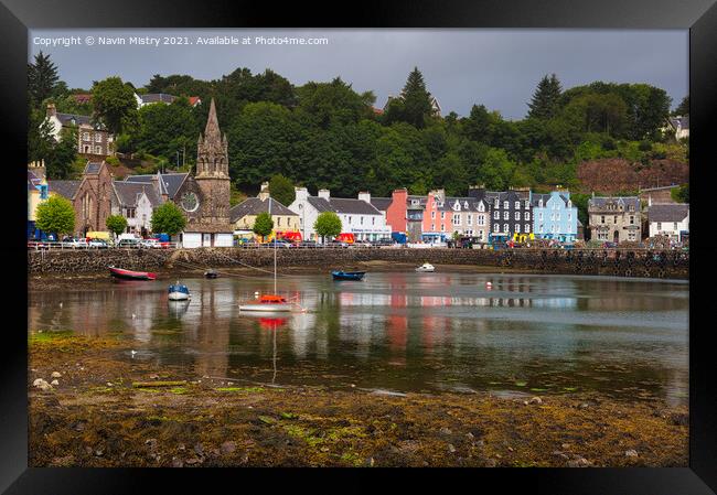 Tobermory Harbour, Island of Mull, Scotland Framed Print by Navin Mistry