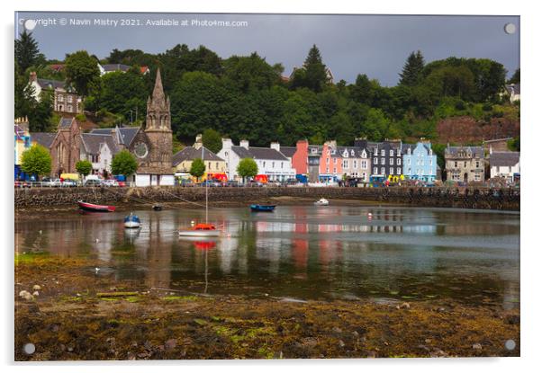 Tobermory Harbour, Island of Mull, Scotland Acrylic by Navin Mistry