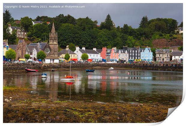 Tobermory Harbour, Island of Mull, Scotland Print by Navin Mistry