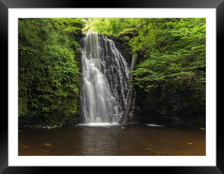 Falling Foss Framed Mounted Print by Kevin Winter