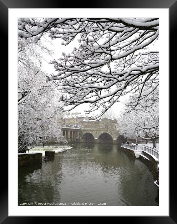 Winter Wonderland by Pulteney Bridge Framed Mounted Print by Roger Mechan