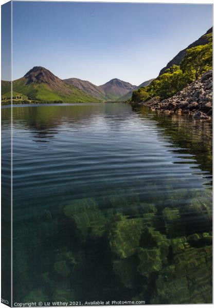 Wast Water Canvas Print by Liz Withey