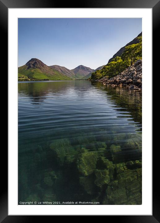 Wast Water Framed Mounted Print by Liz Withey