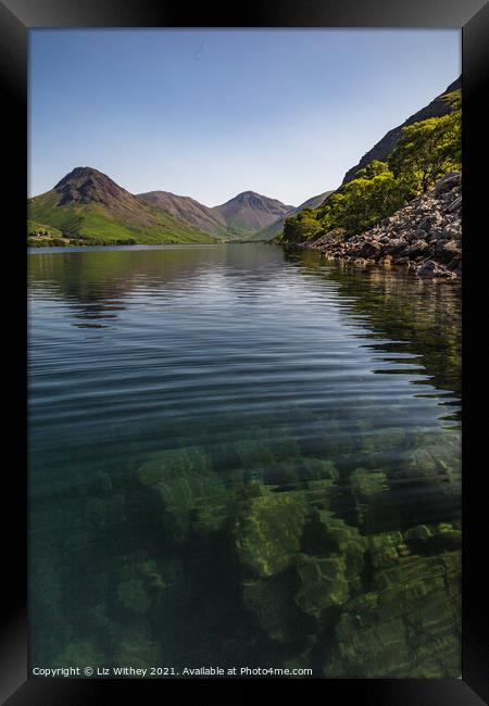 Wast Water Framed Print by Liz Withey