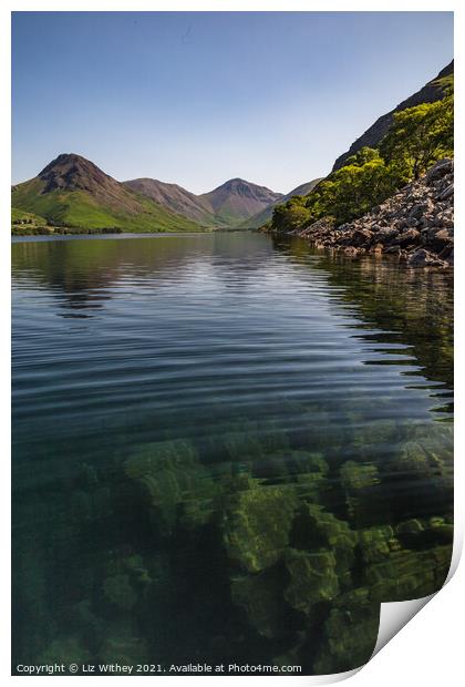 Wast Water Print by Liz Withey