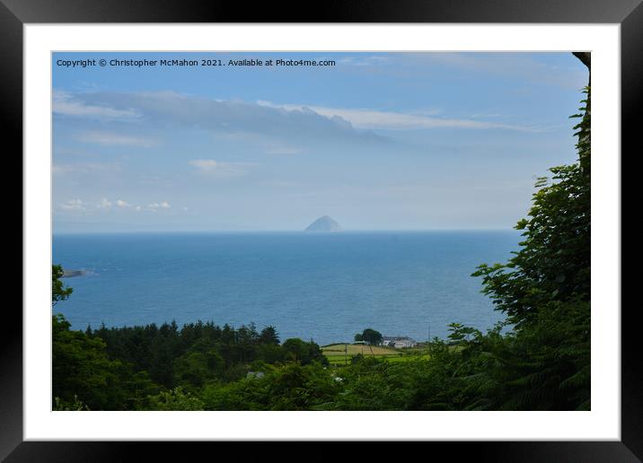 Ailsa Craig Framed Mounted Print by Christopher McMahon