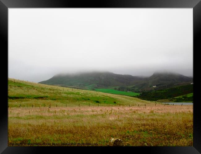 Misty mountains of Donegal Framed Print by Stephanie Moore