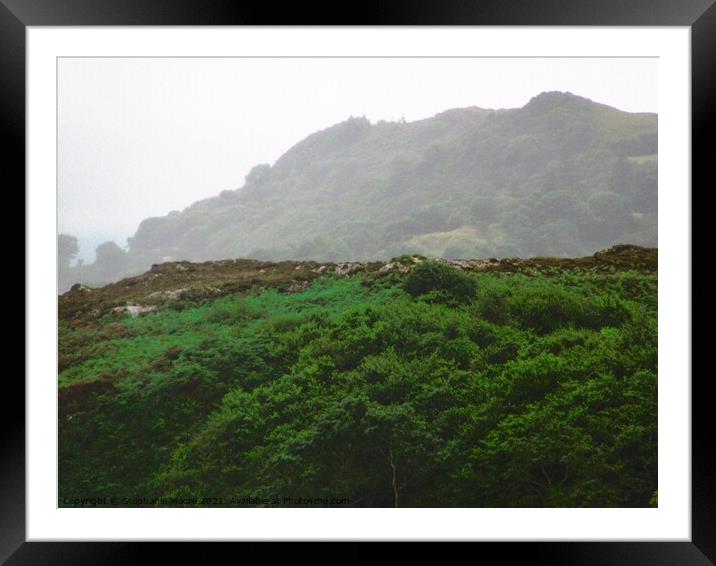 Misty mountain in Donegal, Ireland Framed Mounted Print by Stephanie Moore