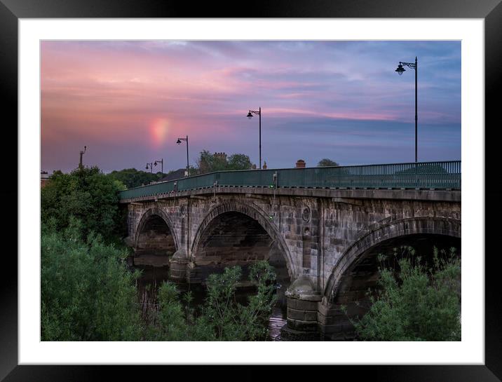 Gainsborough Trent bridge sunset Framed Mounted Print by Jason Thompson