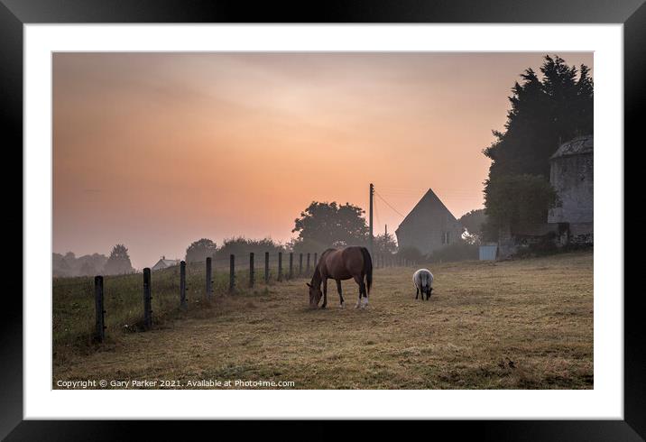 A Normandy Morning Framed Mounted Print by Gary Parker