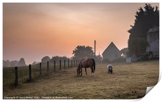 A Normandy Morning Print by Gary Parker