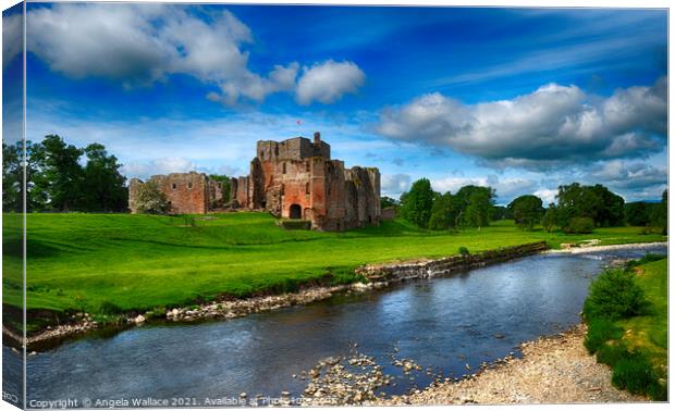 Brougham Castle Cumbria. Canvas Print by Angela Wallace