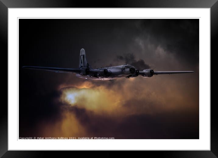 B29 - super fortress Framed Mounted Print by Peter Anthony Rollings