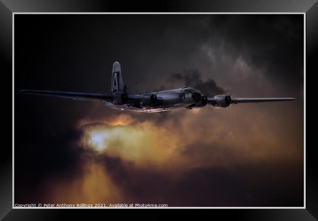 B29 - super fortress Framed Print by Peter Anthony Rollings