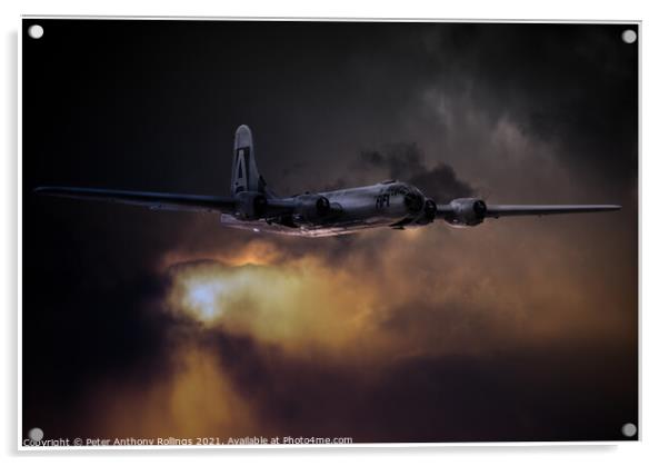 B29 - super fortress Acrylic by Peter Anthony Rollings