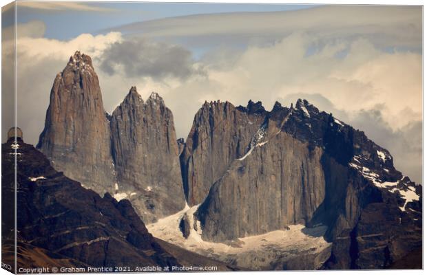 Torres del Paine Canvas Print by Graham Prentice