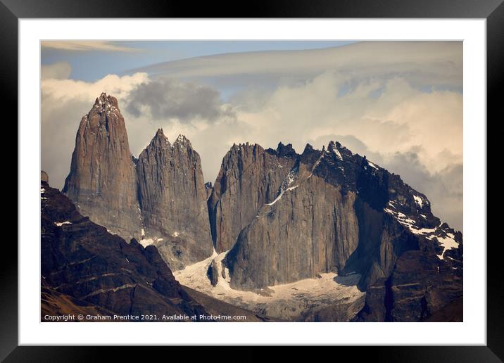 Torres del Paine Framed Mounted Print by Graham Prentice