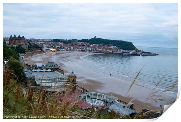 Early Evening in Scarborough Bay Print by Chris Haynes