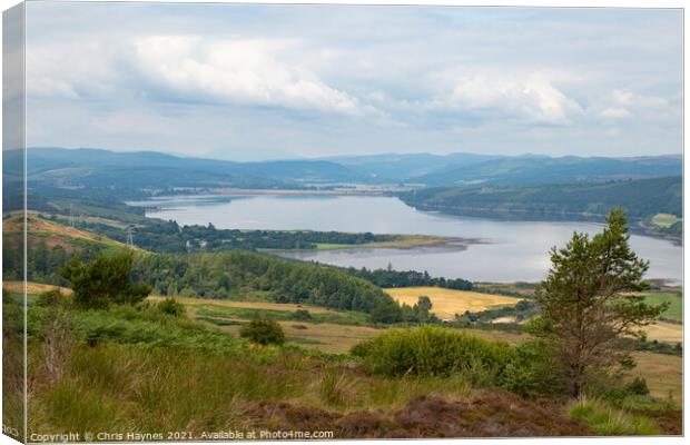 View from Struie Hill, Scotland Canvas Print by Chris Haynes