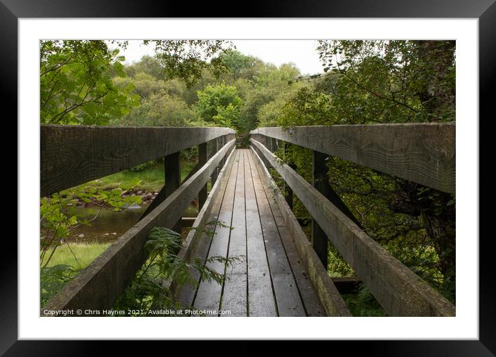 The Bridge to Castle Varrich Framed Mounted Print by Chris Haynes