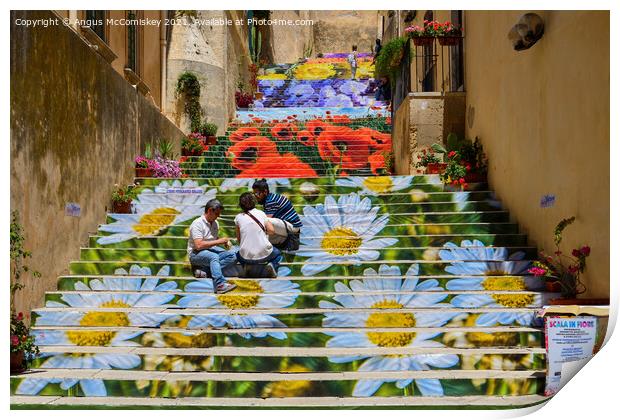 Flower Festival in Noto, Sicily Print by Angus McComiskey
