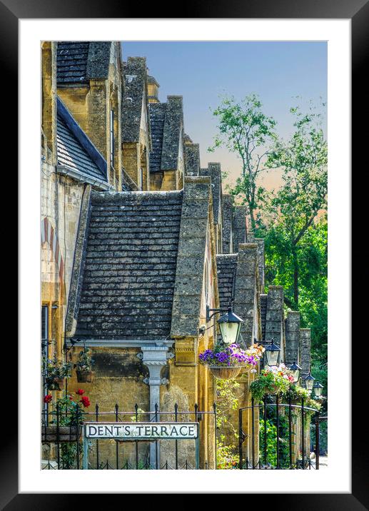 Dent's Terrace Winchcombe Framed Mounted Print by Alison Chambers