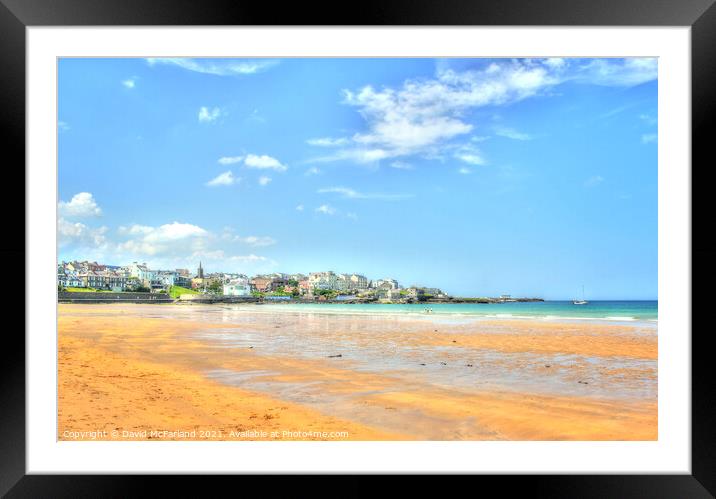 Majestic views of East Strand Framed Mounted Print by David McFarland