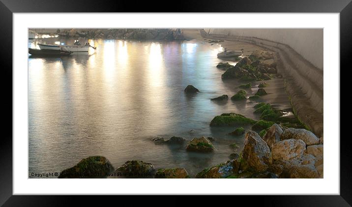 Rocks and Reflections Framed Mounted Print by Karen Martin