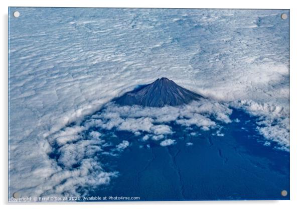 Mt. Taranaki New Zealand Acrylic by Errol D'Souza