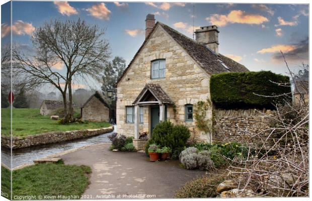Cotswolds Cottage Canvas Print by Kevin Maughan