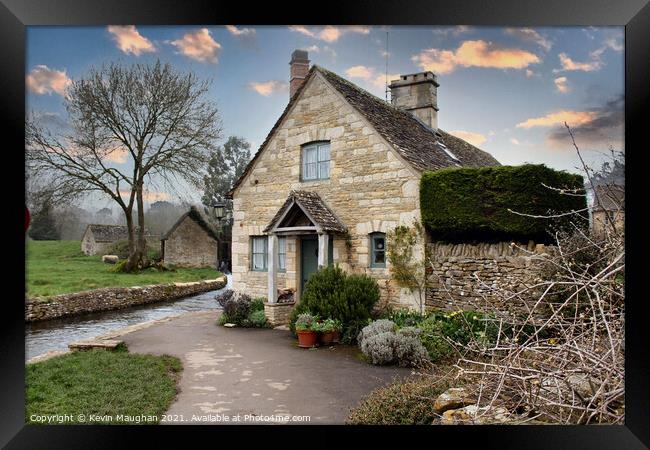 Cotswolds Cottage Framed Print by Kevin Maughan