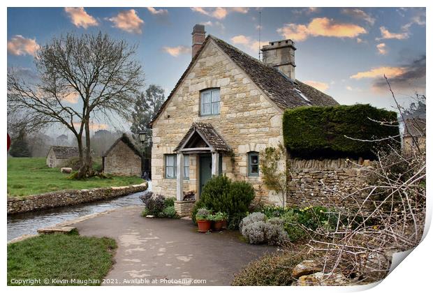 Cotswolds Cottage Print by Kevin Maughan