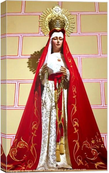 The Enchanting Saint of Oviedo Canvas Print by Roger Mechan