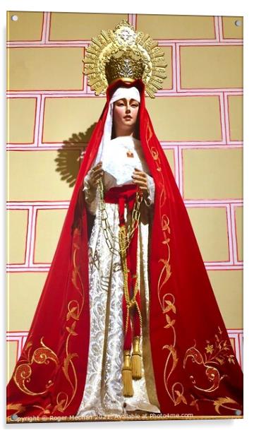 The Enchanting Saint of Oviedo Acrylic by Roger Mechan