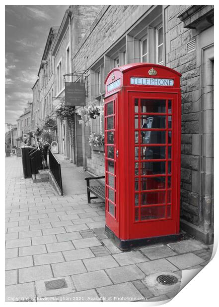 The Iconic and Nostalgic Red Telephone Box Print by Kevin Maughan