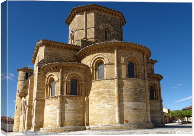Exquisite Romanesque Church in central Spain Canvas Print by Roger Mechan